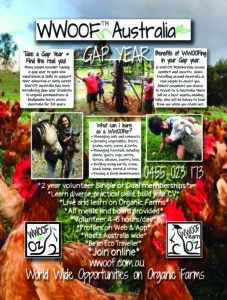 WWOOF Gap Year Poster