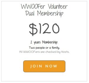 Join WWOOF on Dual volunteer membership