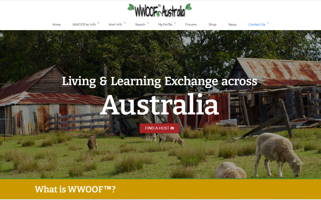 WWOOF Australia Webpage Update
