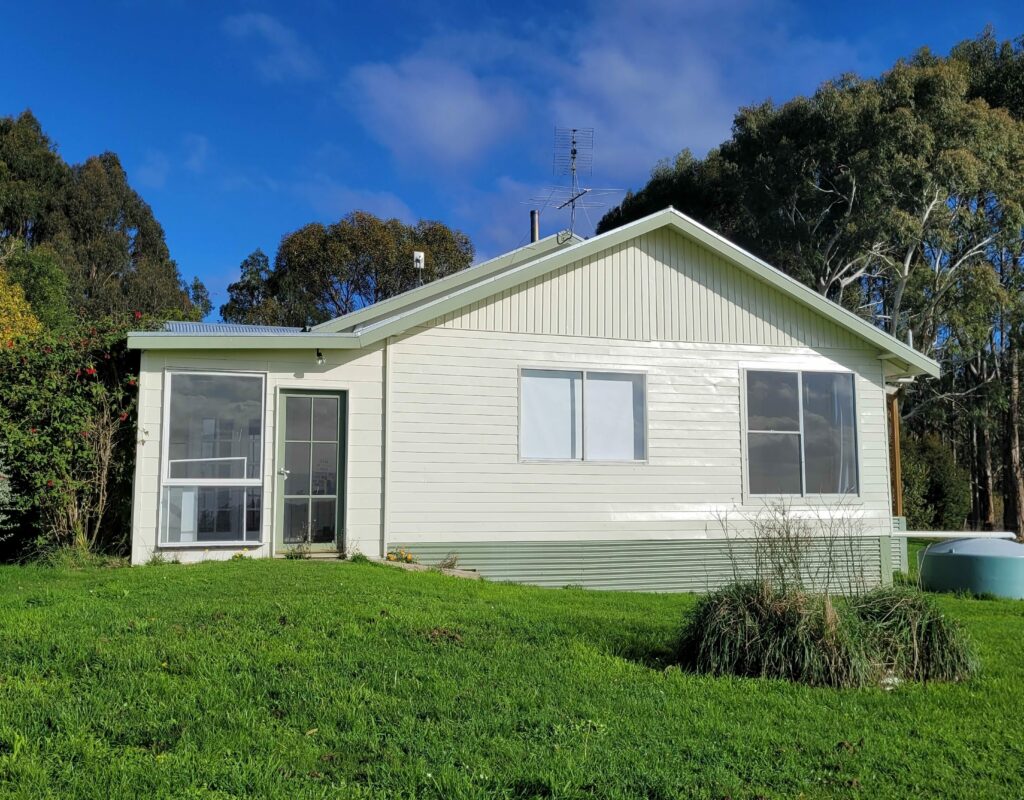 Outside of the house