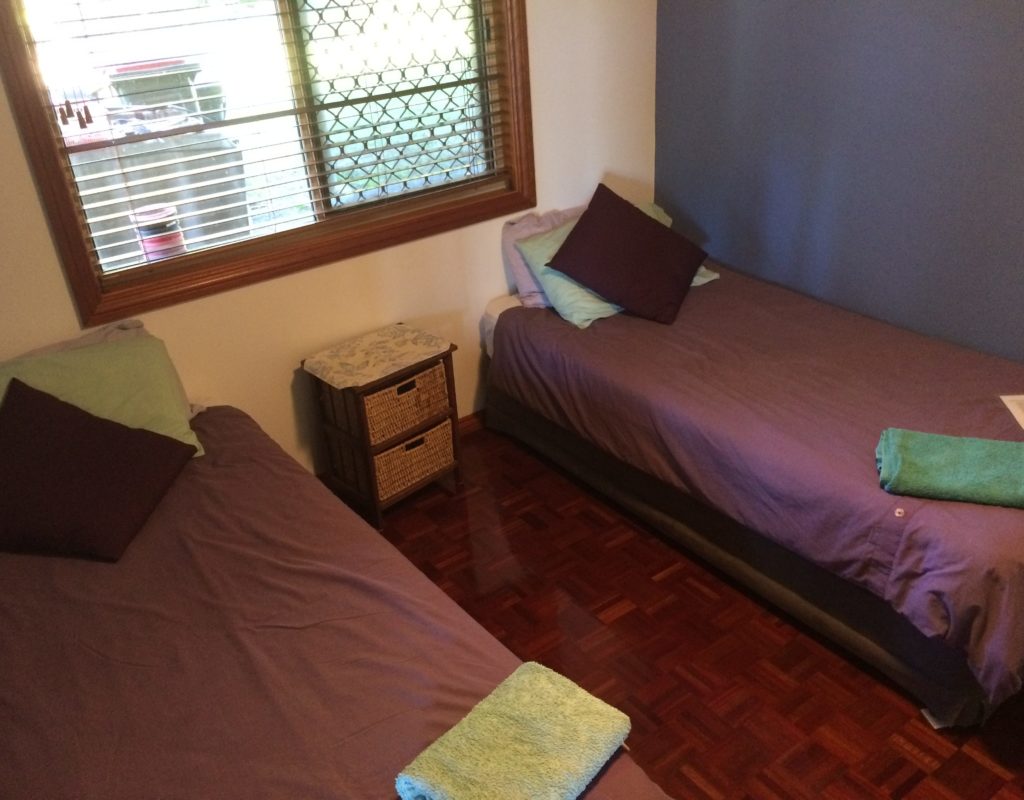 2 king singles, can be joined to make a king-sized bed.